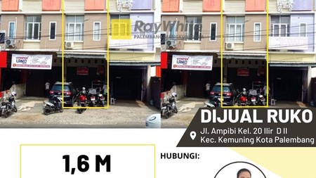 Ruko jual bagus tengah palembang