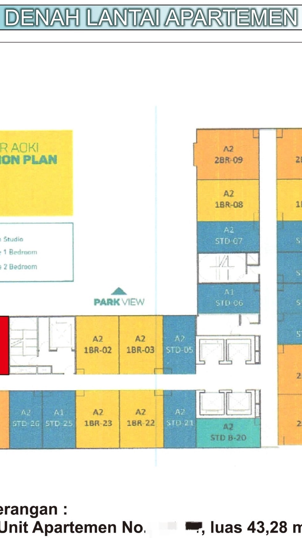 Unit Apartemen Vasanta Innopark Aoki Tower