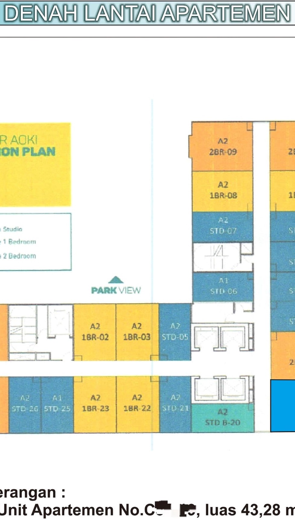 Unit Apartemen Vasanta Innopark Cibitung