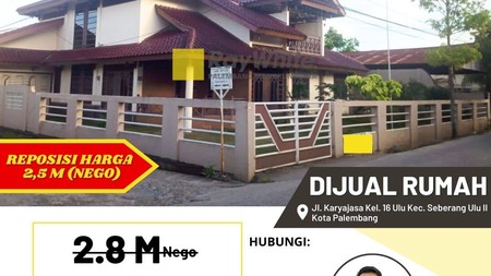 Di Jual Rumah Mewah Plaju Palembang