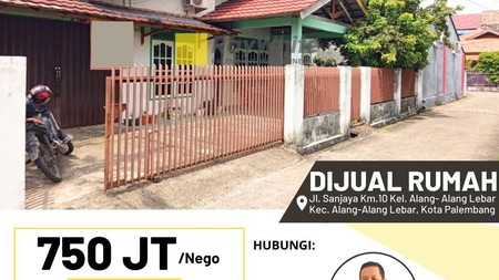 Rumah Dijual Cepat Km 10 Palembang