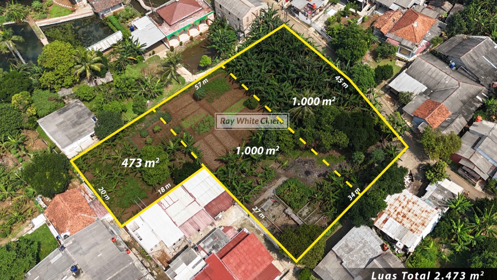 Tanah termurah cocok untuk cluster ditengah kota sawangan