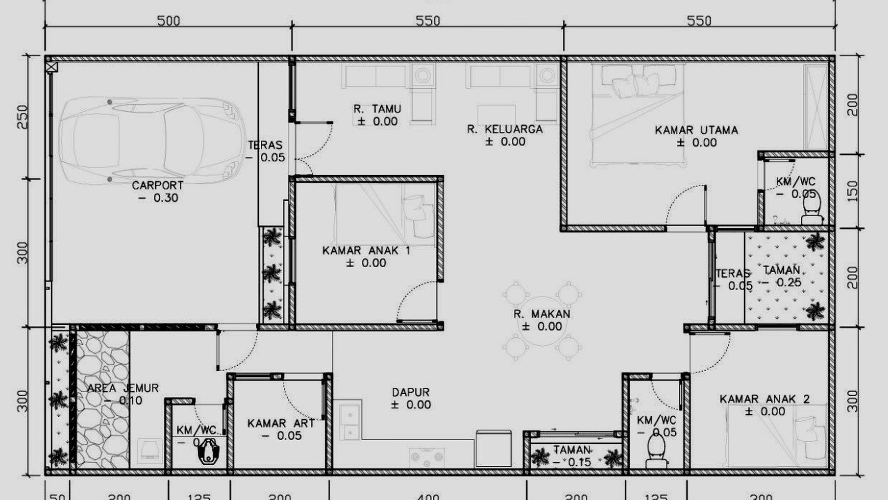 Rumah Baru dengan Desain Layout Minimalis Modern @Ciputat