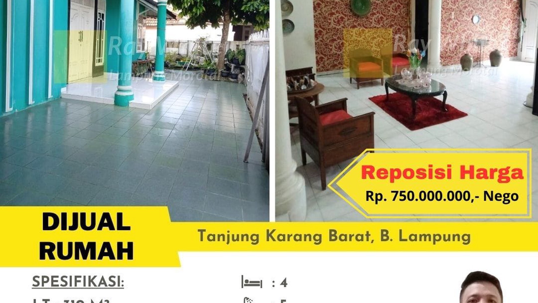 rumah 310 m2 segalamider tanjung karang barat