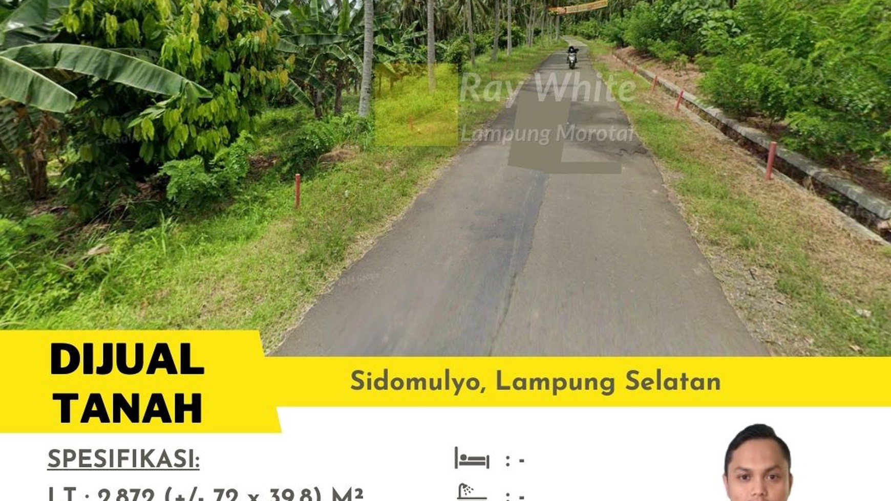 Tanah Sidomulyo Jalan Raya Suak