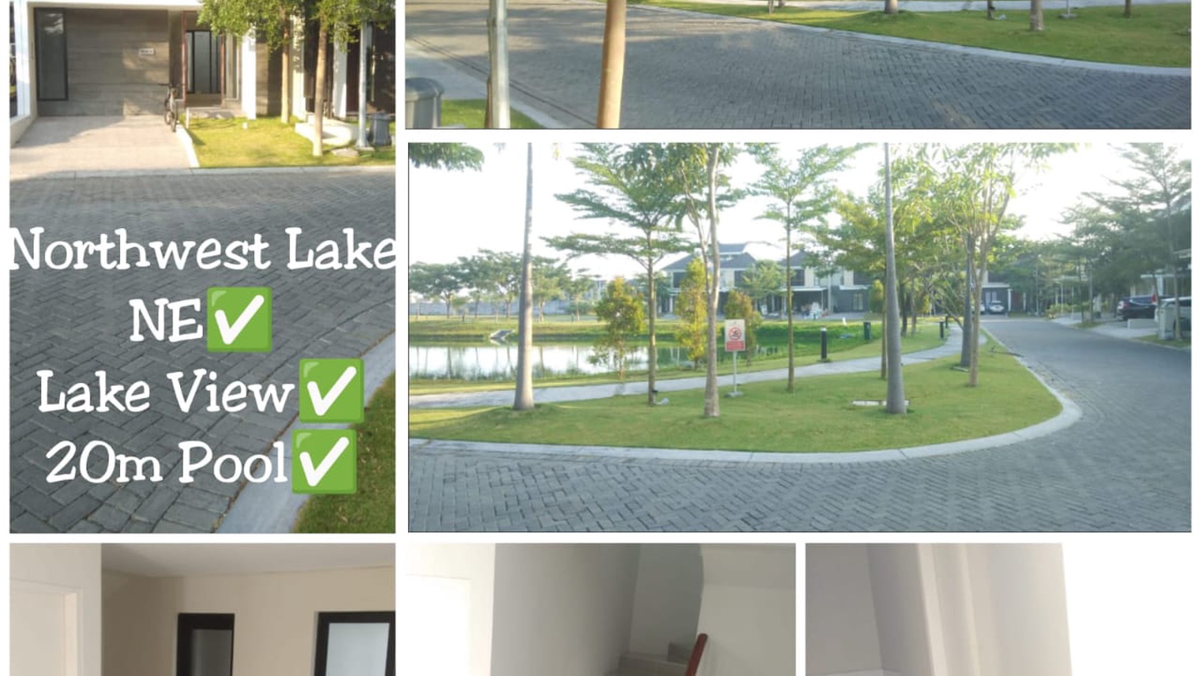 MURAH Disewakan Rumah North West Lake Citraland SPESIAL View DANAU  - Fasilitas Kolam Renang GRATIS