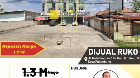 Dijual Cepat Ruko Satu Pintu di Palembang