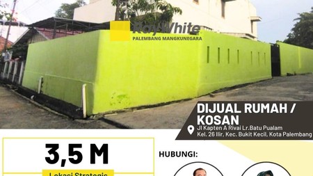 Dijual Cepat Rumah/Kos'an di Bukit Kecil Kota Palembang