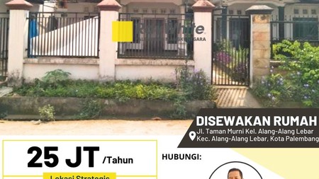 Rumah Disewakan Di Simpang Kades KM 12 Palembang