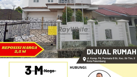 Rumah Dijual 2 Lantai Kota Palembang