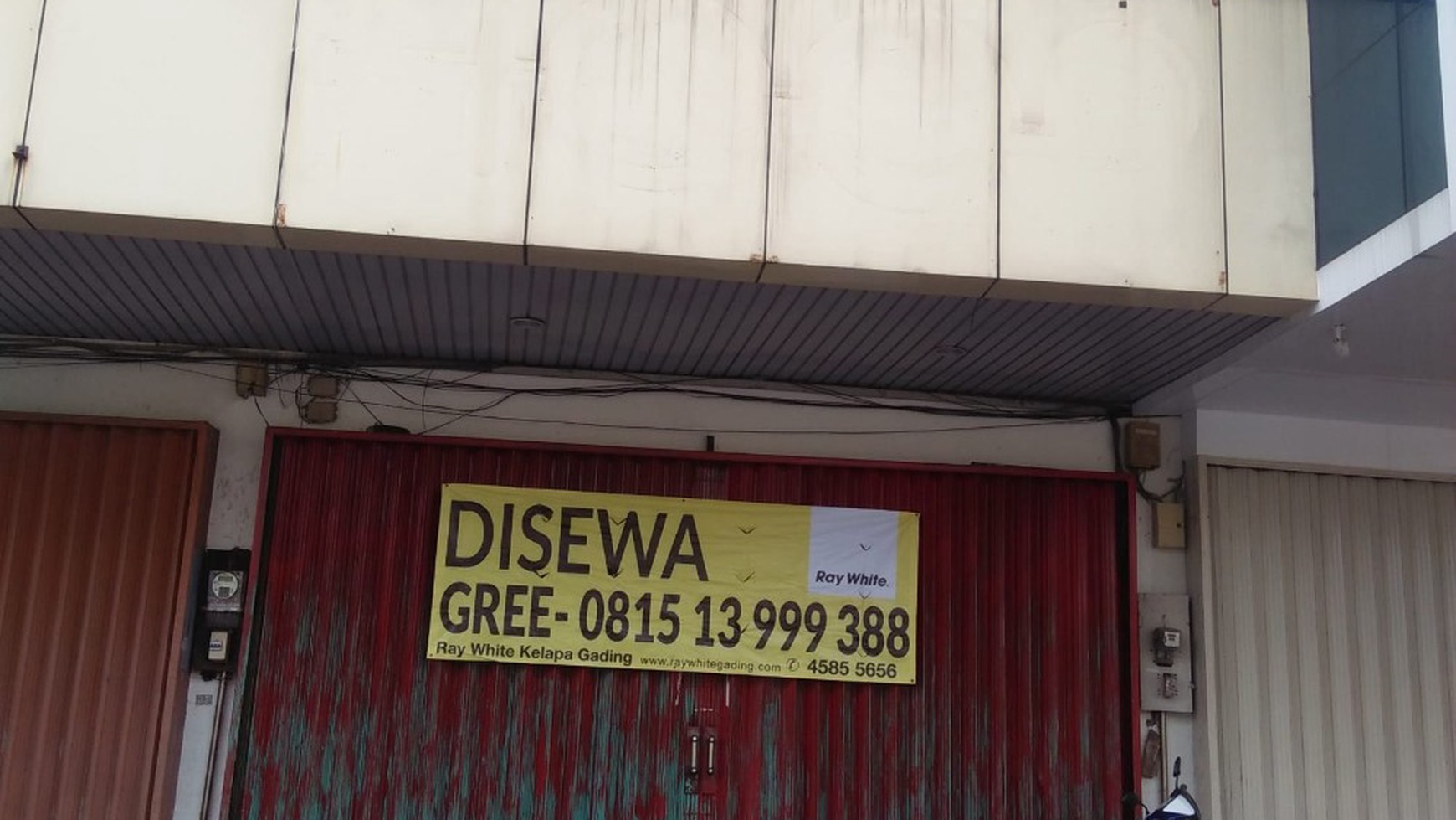 Disewakan Ruko Gading Bukit Indah, hadap jalan raya, Kelapa Gading, Jakarta Utara