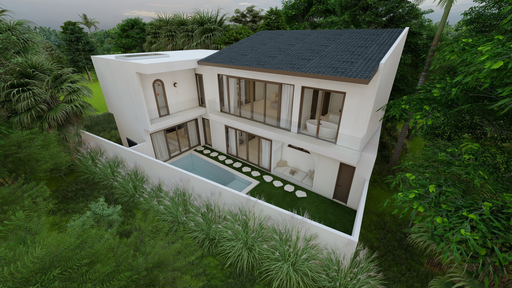 Leasehold - Villa modern minimalistic designed villas, using premium materials in Bingin, Pecatu - Uluwatu, Bali