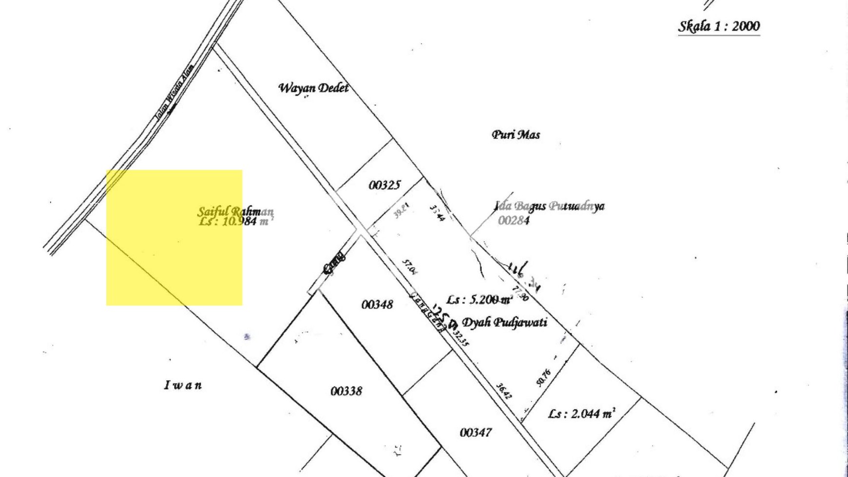 Rumah Hitung Tanah Area Cipete