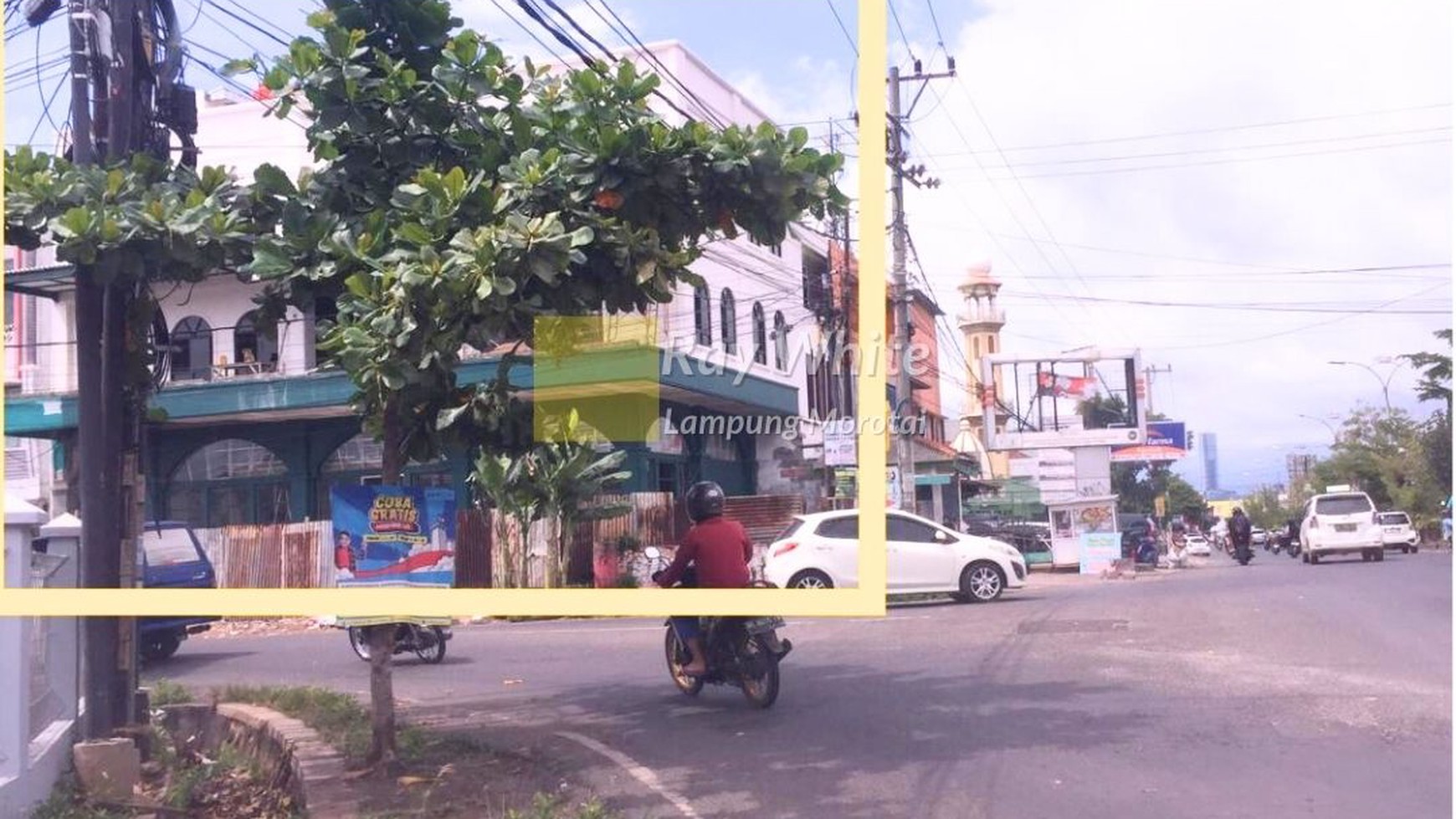 Ruko 2 pintu 3 lantai plus rooftop posisi hook Jln. Pangeran Antasari Tanjung Karang Timur