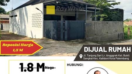 Dijual Cepat Rumah di Kalidoni Palembang