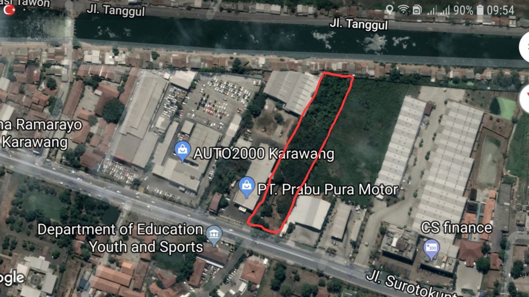 Kavling Strategis Pinggir Jalan Cocok Untuk Ruang Usaha di Karawang