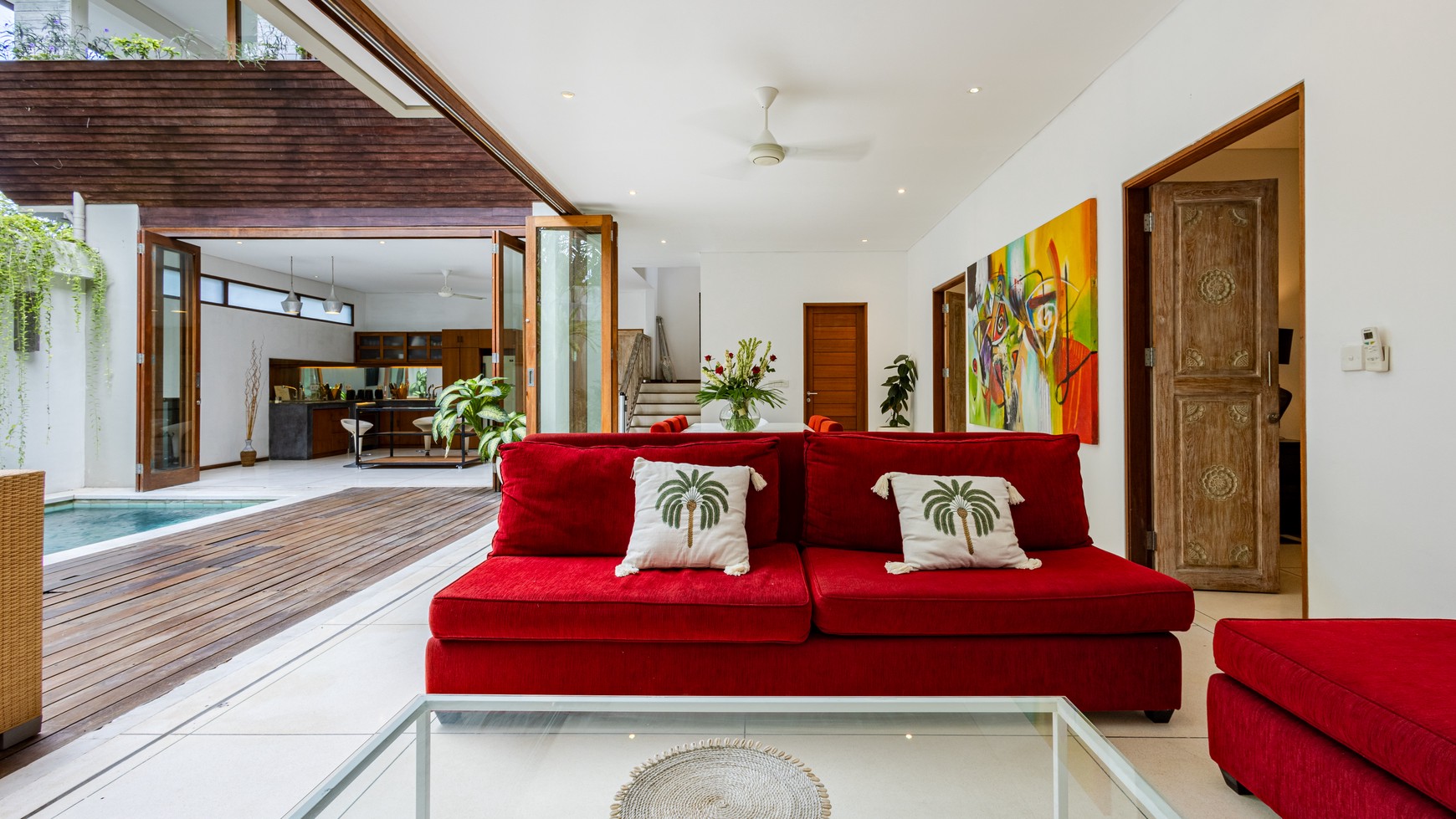 For Annual Rental - Modern boutique villa 4 bedrooms walking distance to the beach clubs in the heart of Canggu