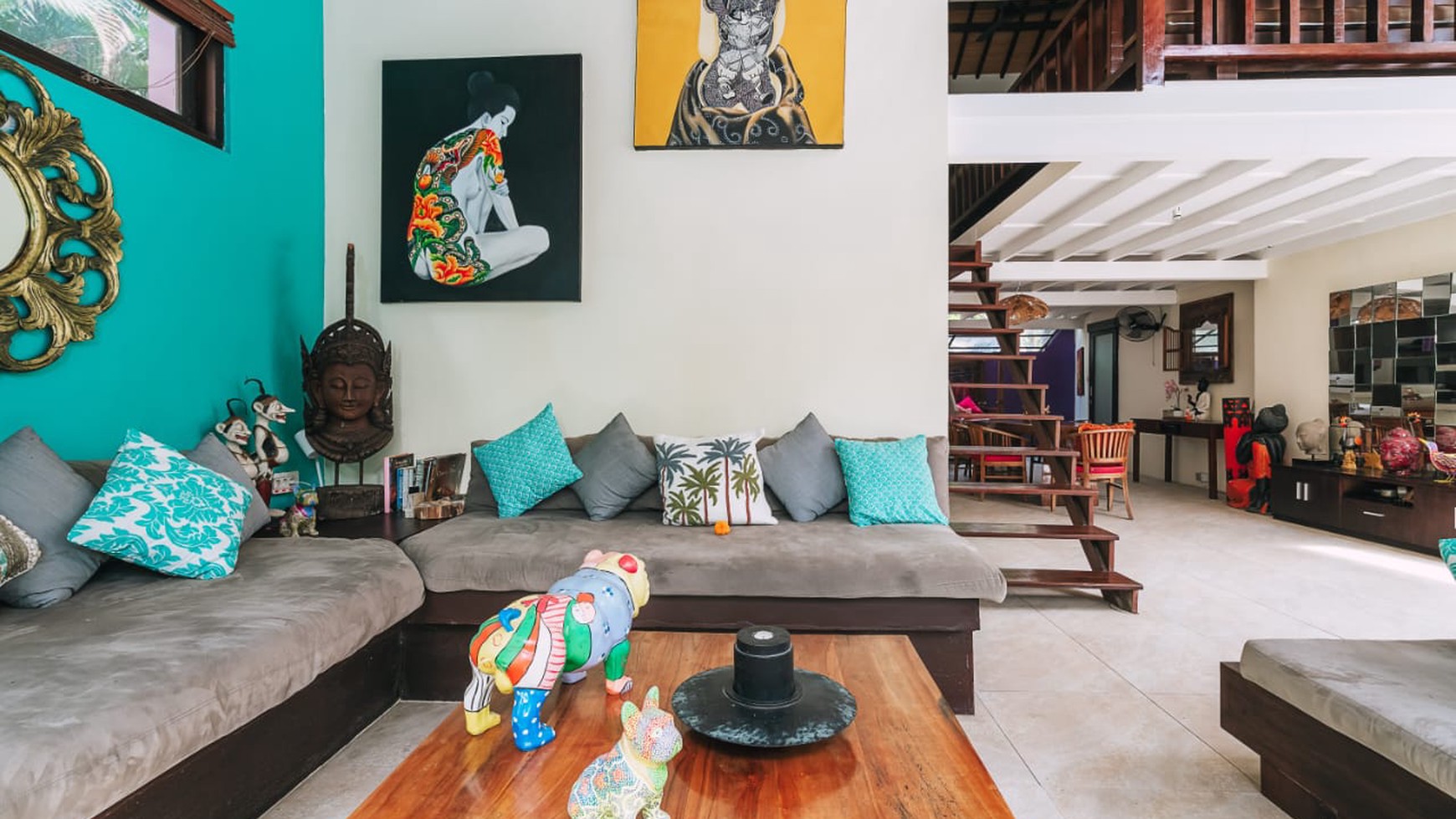 Rent - Villa with an open-air and unique concept in the heart of Seminyak, near O beach Seminyak, Bali !!