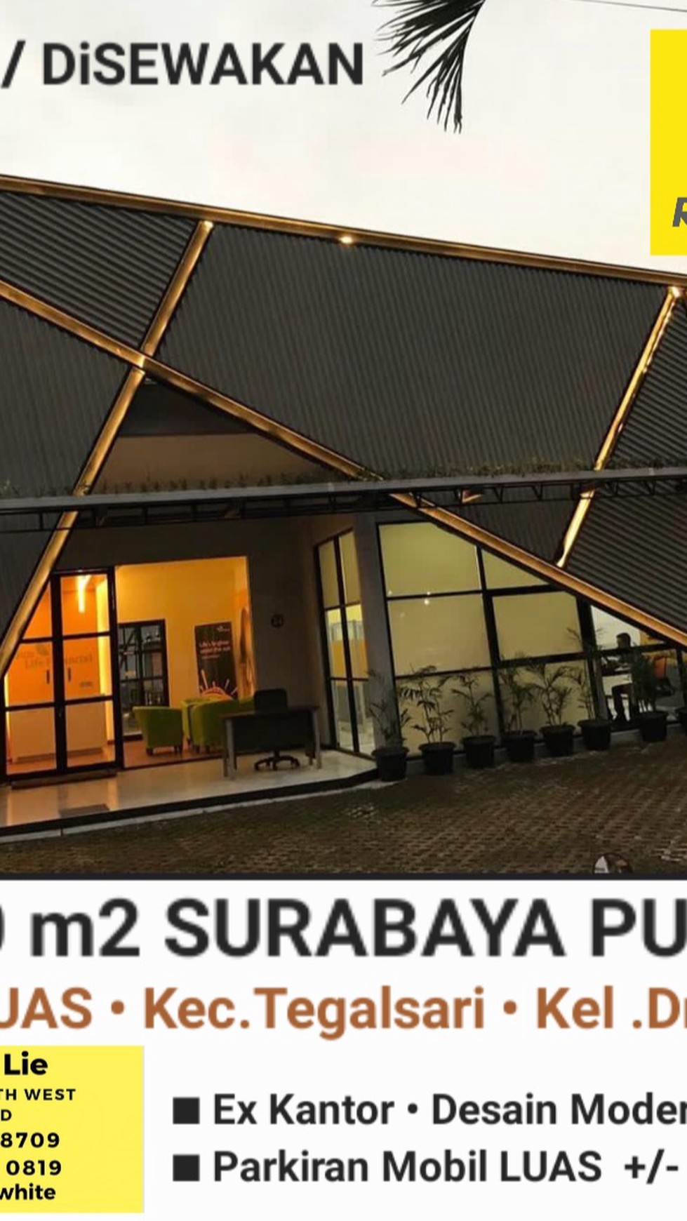 Disewakan 790 m2 Rumah Surabaya Pusat - Jl. Kapuas - Dr.Sutomo - Parkiran LUAS - STRATEGIS dekat Raya Darmo