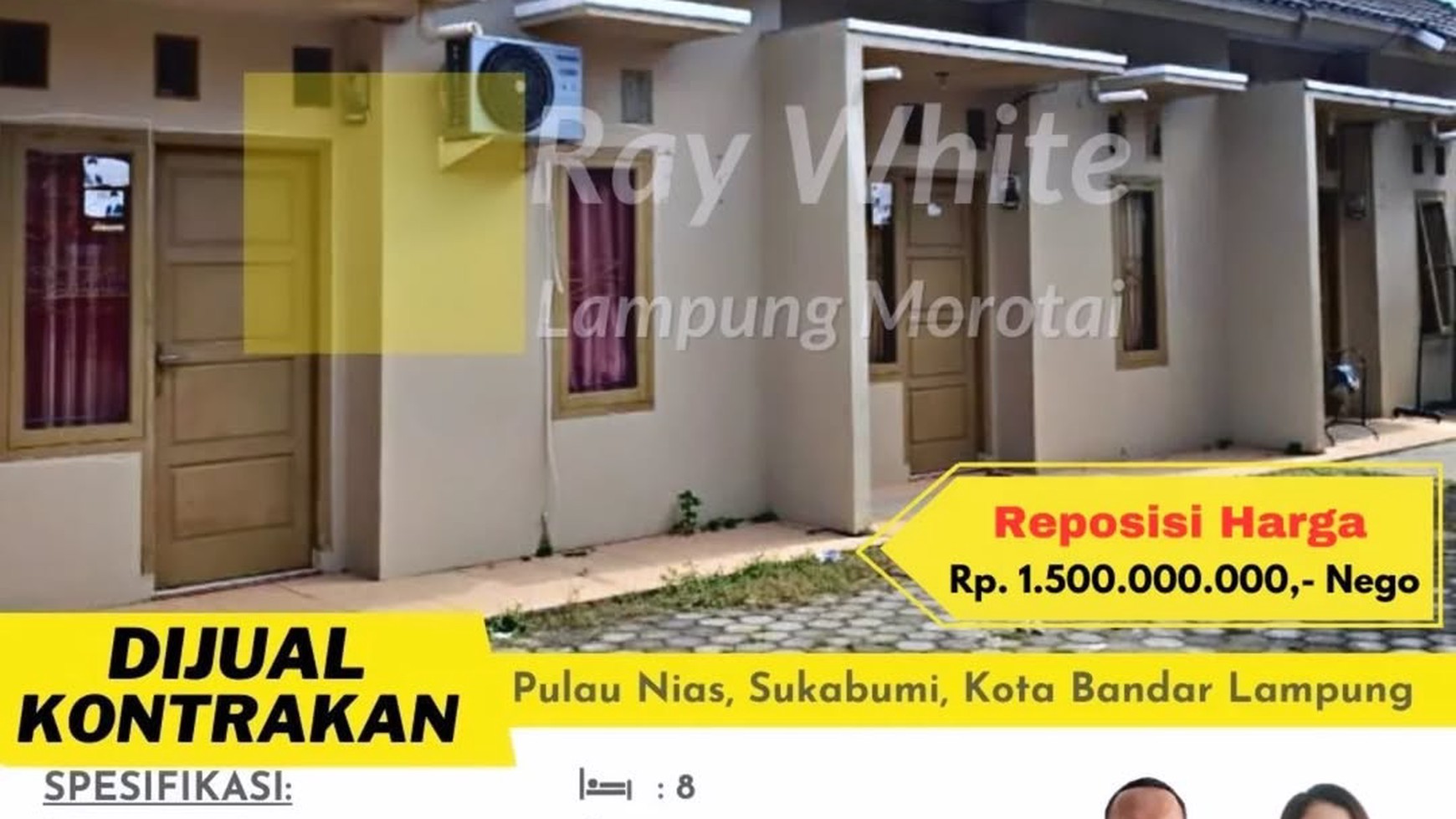 dijual kos kosan murah sukarame