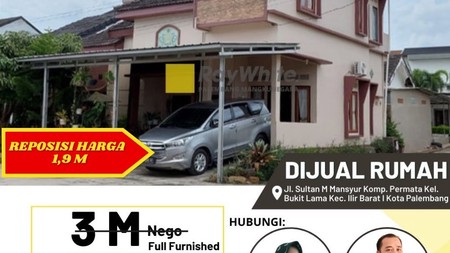 Dijual Rumah di Palembang Full Furnished