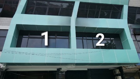 Disewakan 371 m2 Ruko Surabaya Pusat Kota Jalan Sumatera - Kec.Gubeng -2 unit Ruko Sejajar - Parkiran Mobil LUAS - Cocok Buat Segala Usaha
