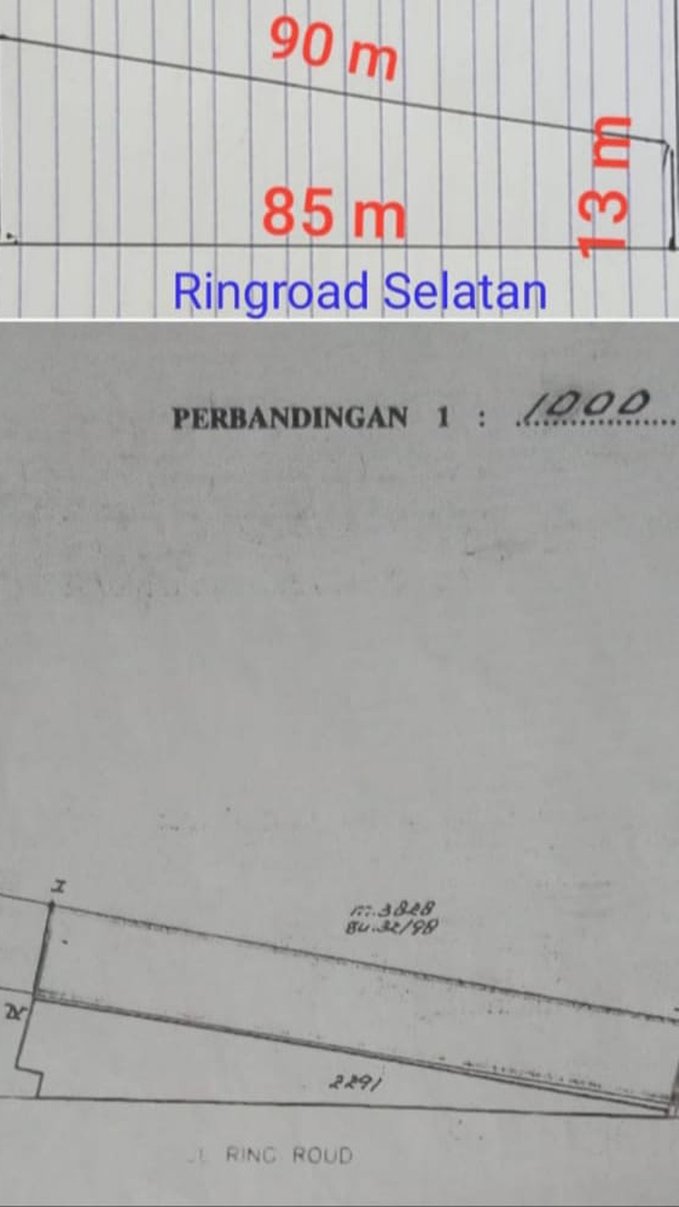 1836. Dijual Tanah Bangunharjo Bantul DIY