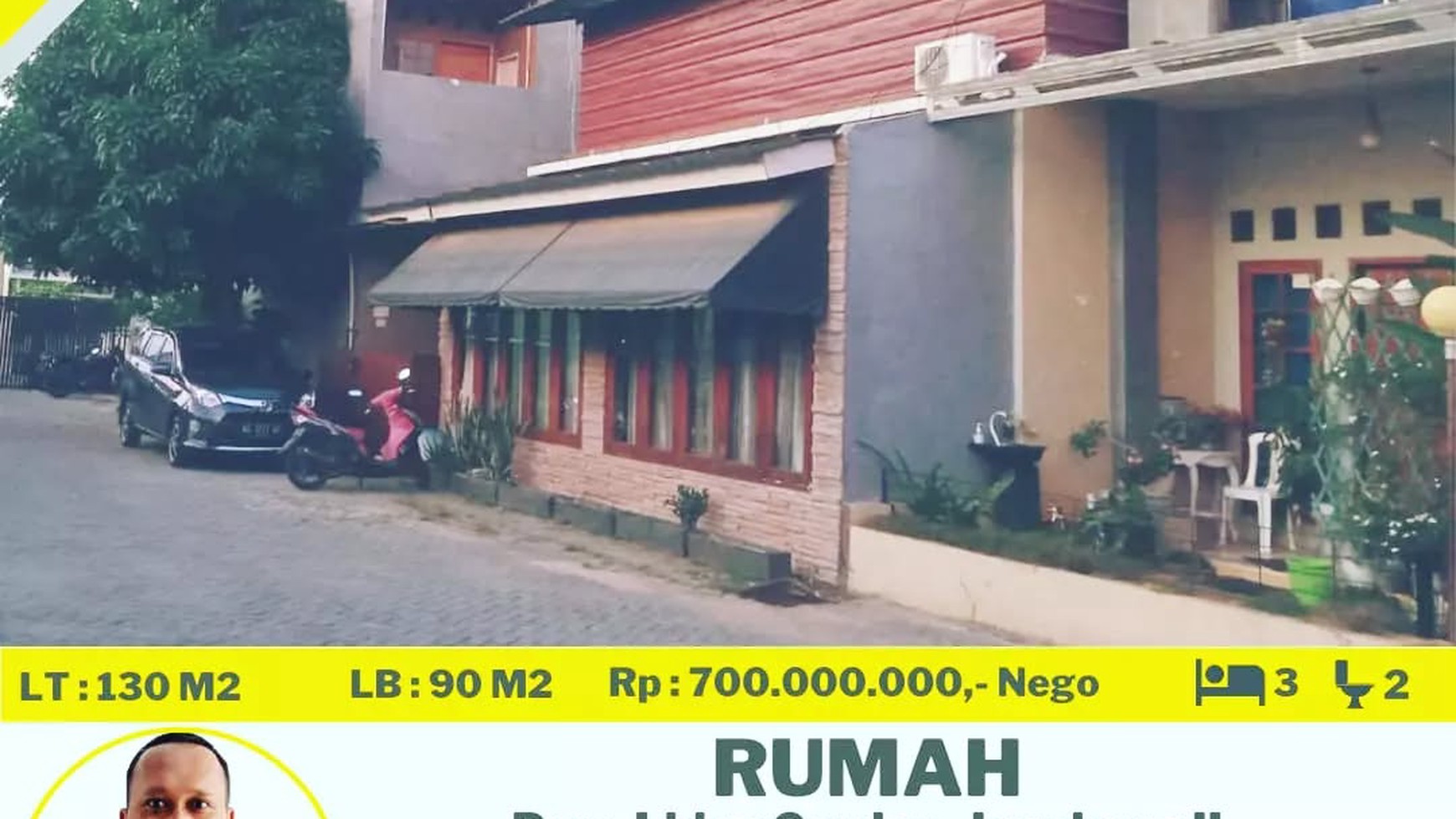 dijual rumah tengah kota bandar lampung