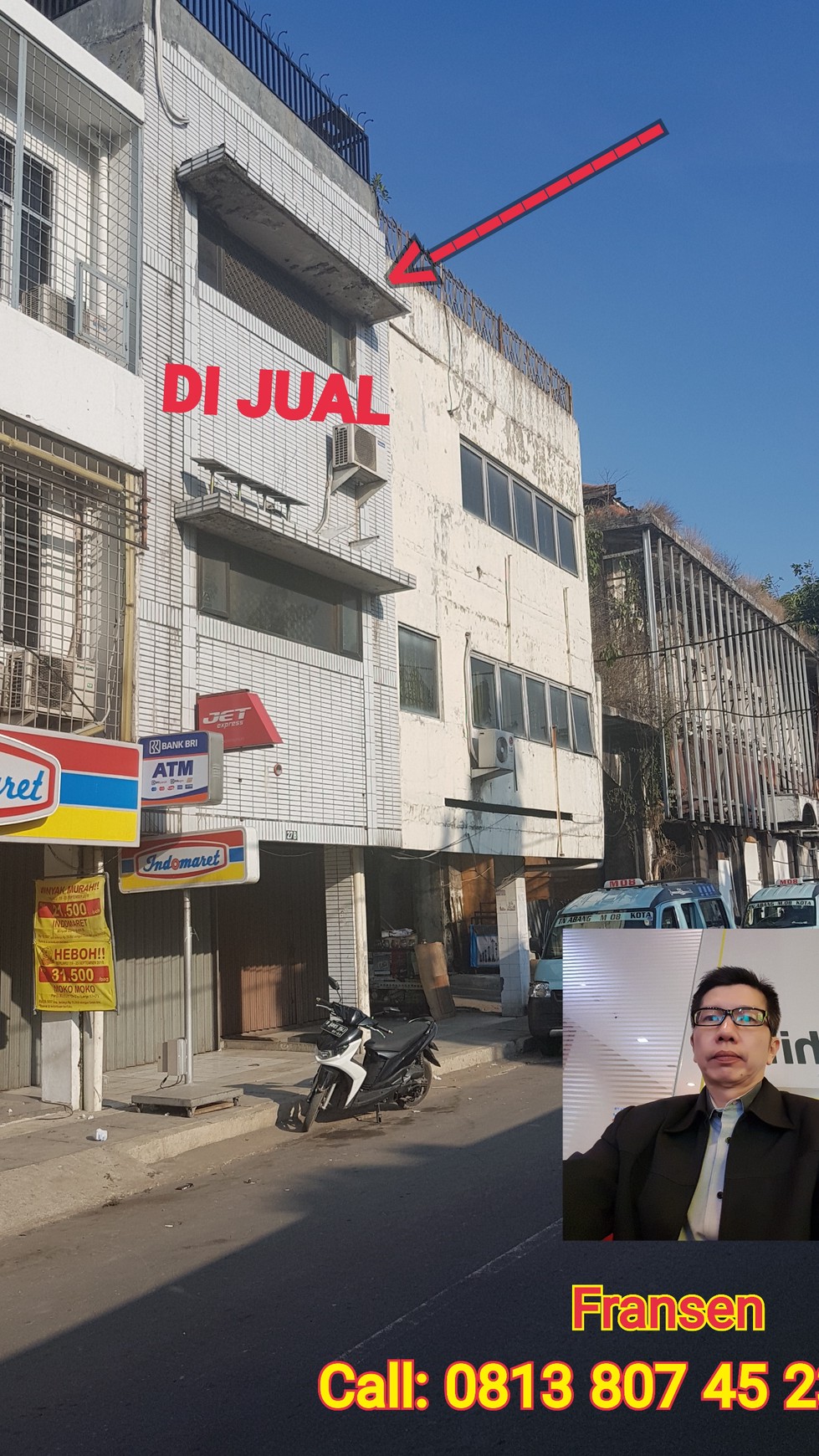 Dijual Ruko 4 Lantai di Jl. Kali Besar, Roa Malaka, Jakarta Utara