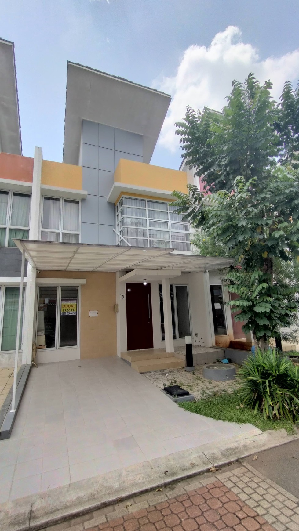 Rumah 2 lantai Lebar 6 di perbatasan Gading Serpong BSD, Dekat pusat kuliner Goldfinch dan Anniva