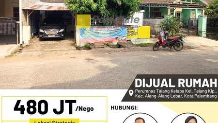 RumahDijual dekat SMA N 22 Palembang