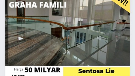 Dijual Rumah Graha Famili Surabaya - PRIVATE Kolam Renang + Full Furnished - Modern Mewah 3 Lantai - Blok Favourite - Siap Huni