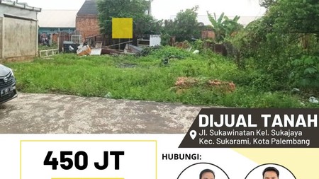 Dijual Tanah Murah di Kota Palembang