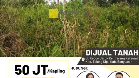 Dijual Tanah Murah di Kota Palembang