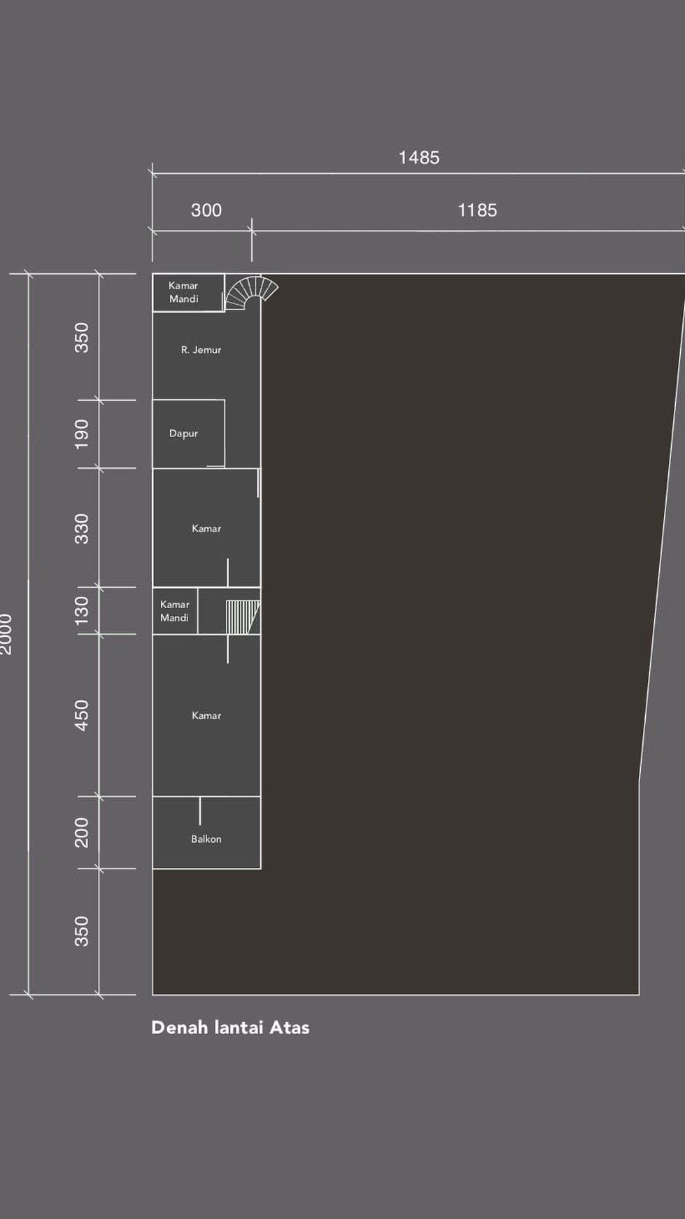 Rumah Hitung Tanah Area Cipete