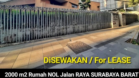 Disewakan 2000 M2 Rumah Jl. Hr. Muhammad - Nol Jalan Raya - Cocok Buat Segala Usaha, Cafe, Resto, Kantor , Showroom, Bank,dll