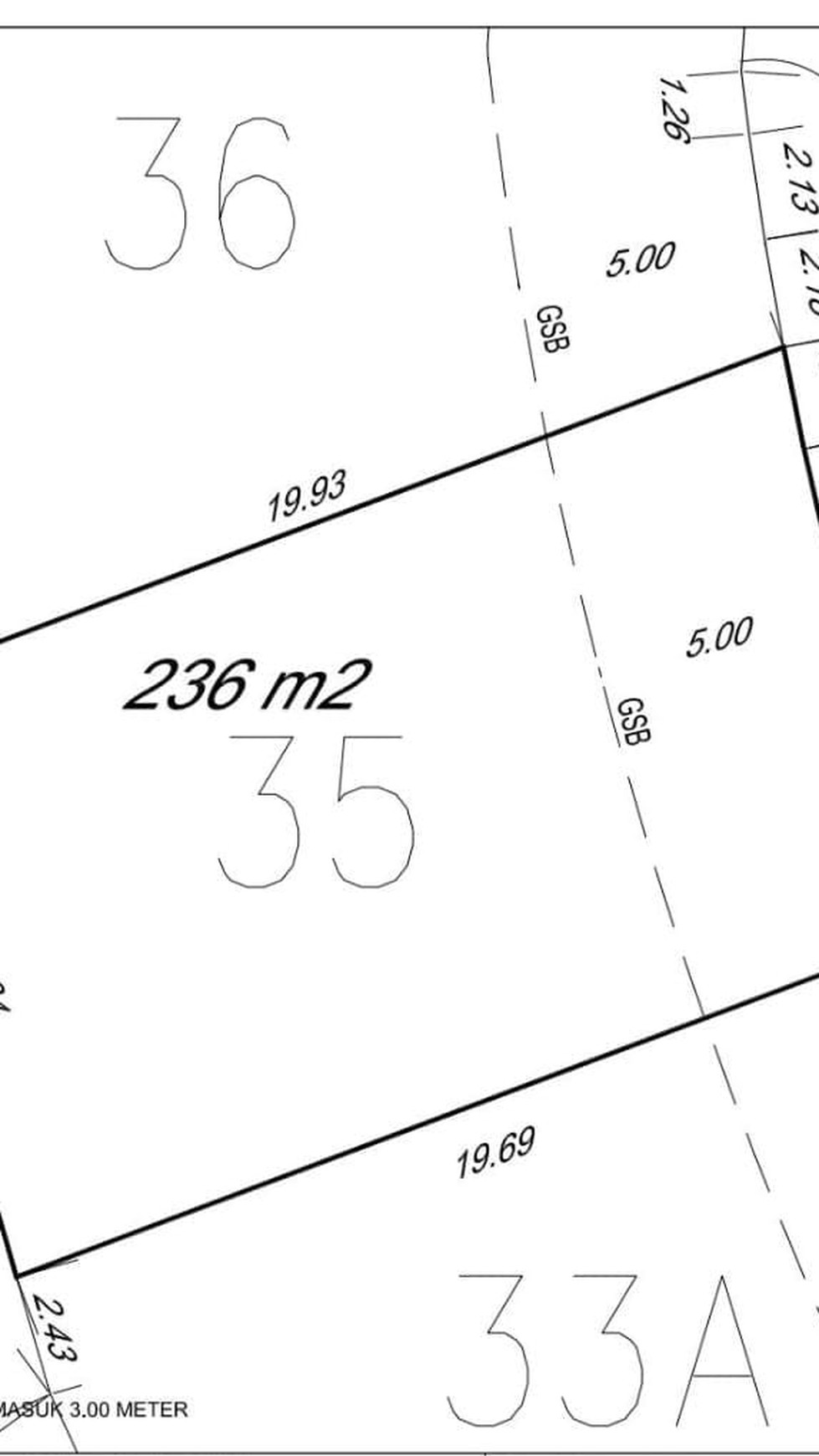 Rumah Hitung Tanah Area Cipete