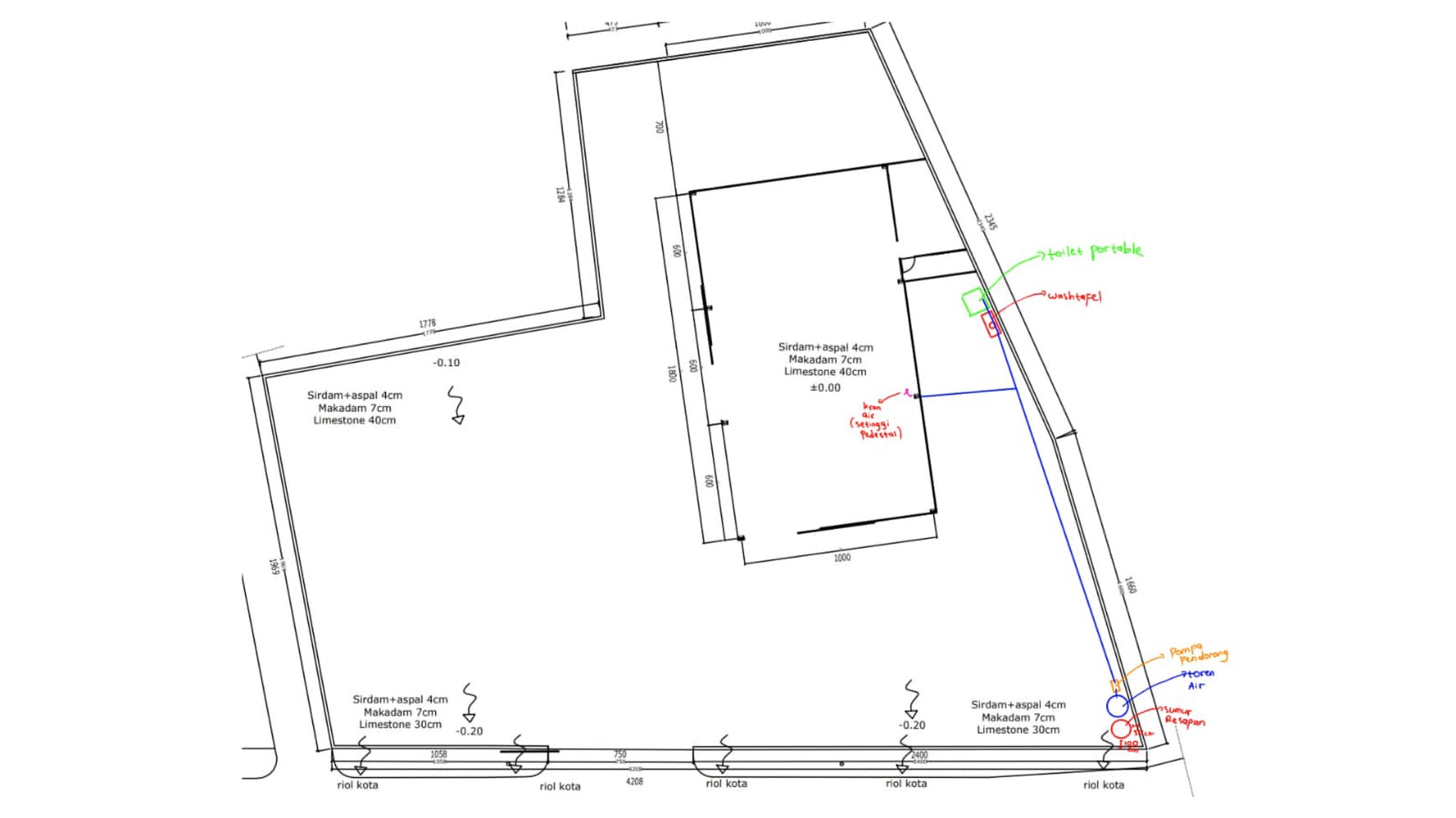 Rumah Hitung Tanah Area Cipete