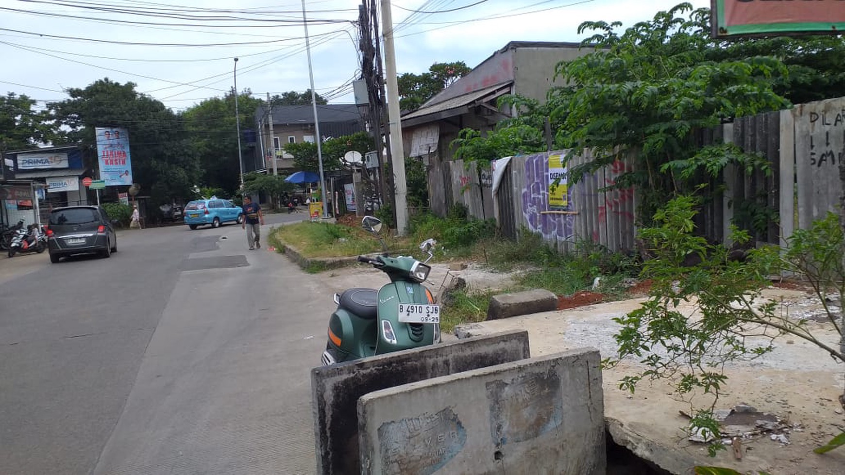 Disewakan tanah cocok untuk tempat usaha lokasi sangat strategis di Cinere, Depok