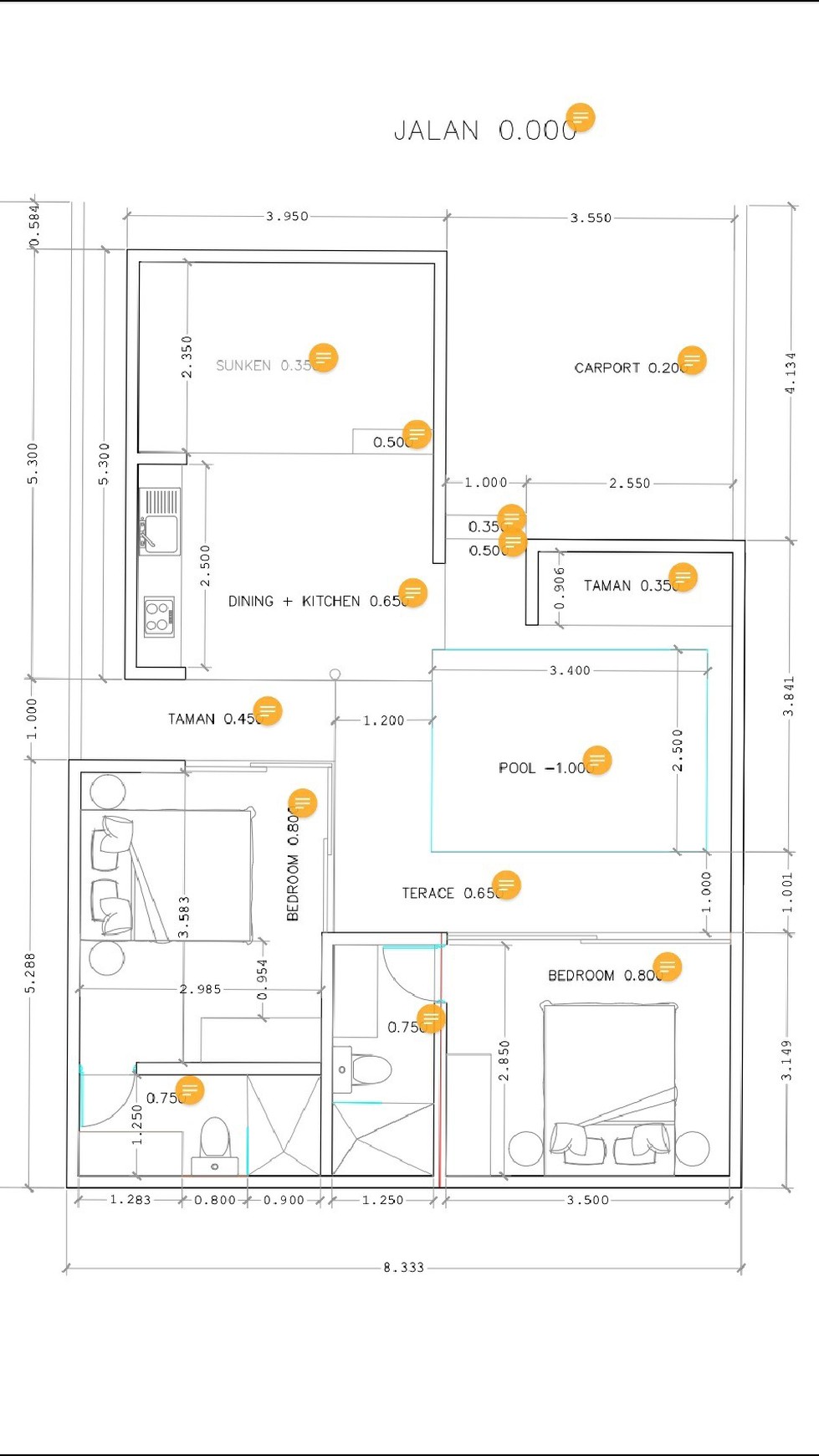 For Lease Project Villa 2 Beds at Mertanadi, Seminyak