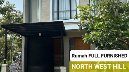 MURAH Disewakan Rumah North West Hill Citraland Full Furnished Dekat Sekolah Citra Berkat, Superindo, Sport Center, Universitas Ciputra