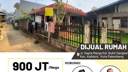 Dijual Cepat Rumah di Jl Sapta Marga Kota Palembang