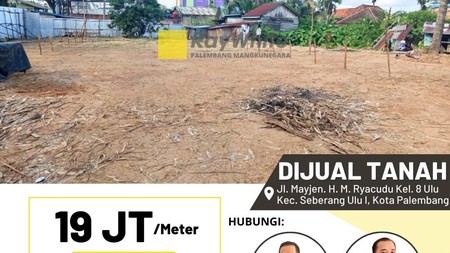 Tanah Dijual Cepat dekat Jembatan Ampera Palembang