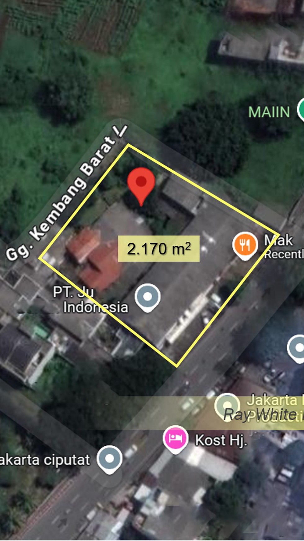 Rumah Hitung Tanah Area Cipete