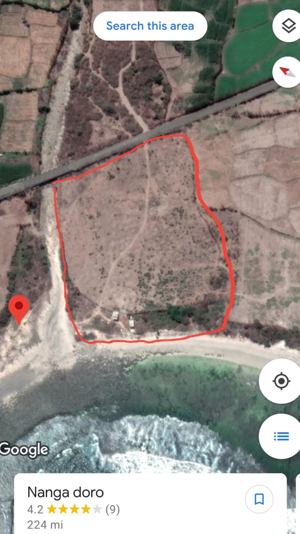 Land Freehold Beachfront in Great Location Sumbawa