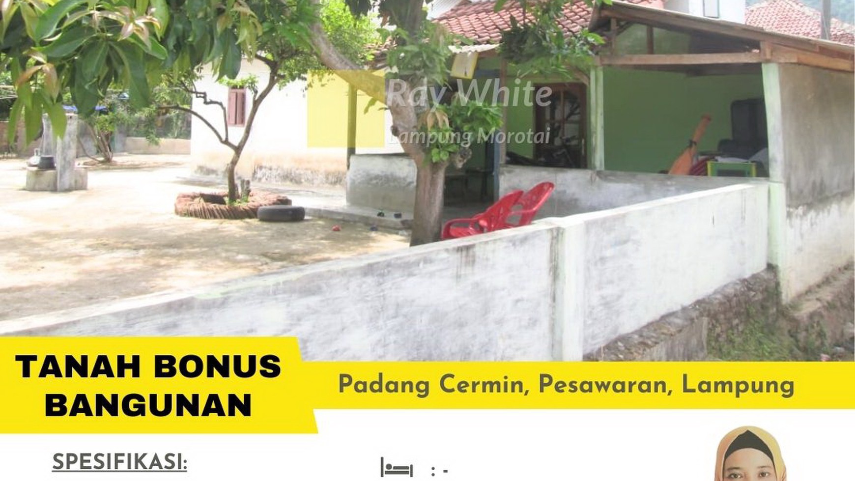 Dijual tanah bonus bangunan