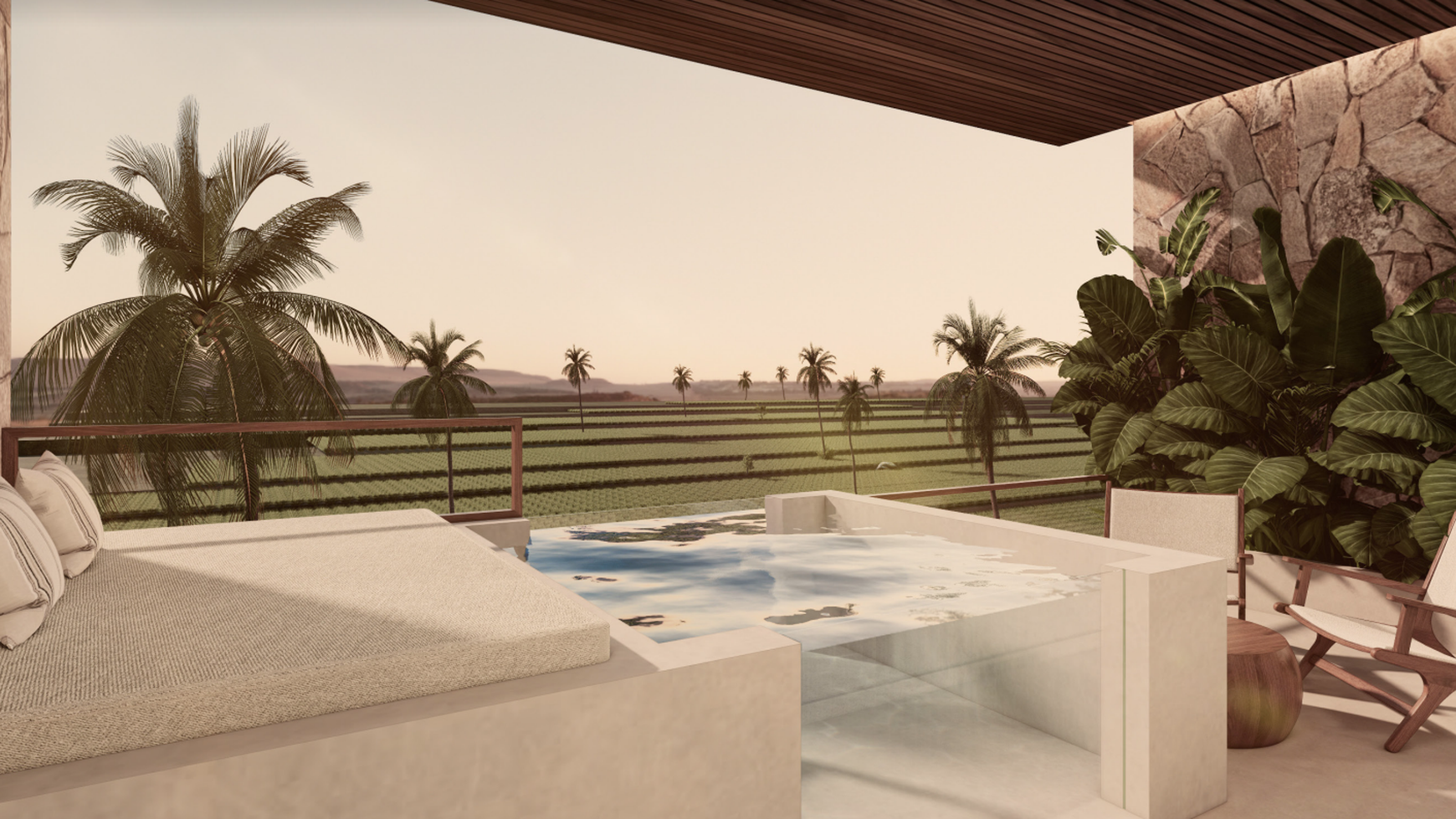 1-Bedroom  First Floor & 2nd Floor Apartment with Plunge Pool Berawa Canggu Bali