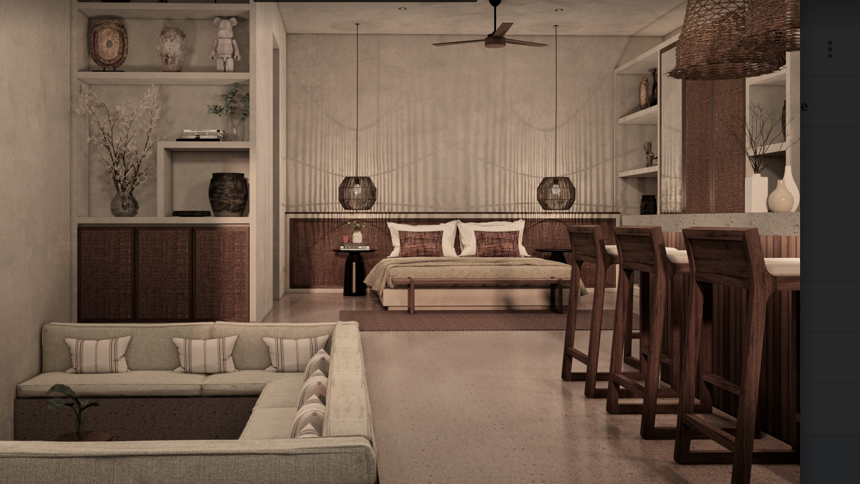 1-Bedroom  First Floor & 2nd Floor Apartment with Plunge Pool Berawa Canggu Bali