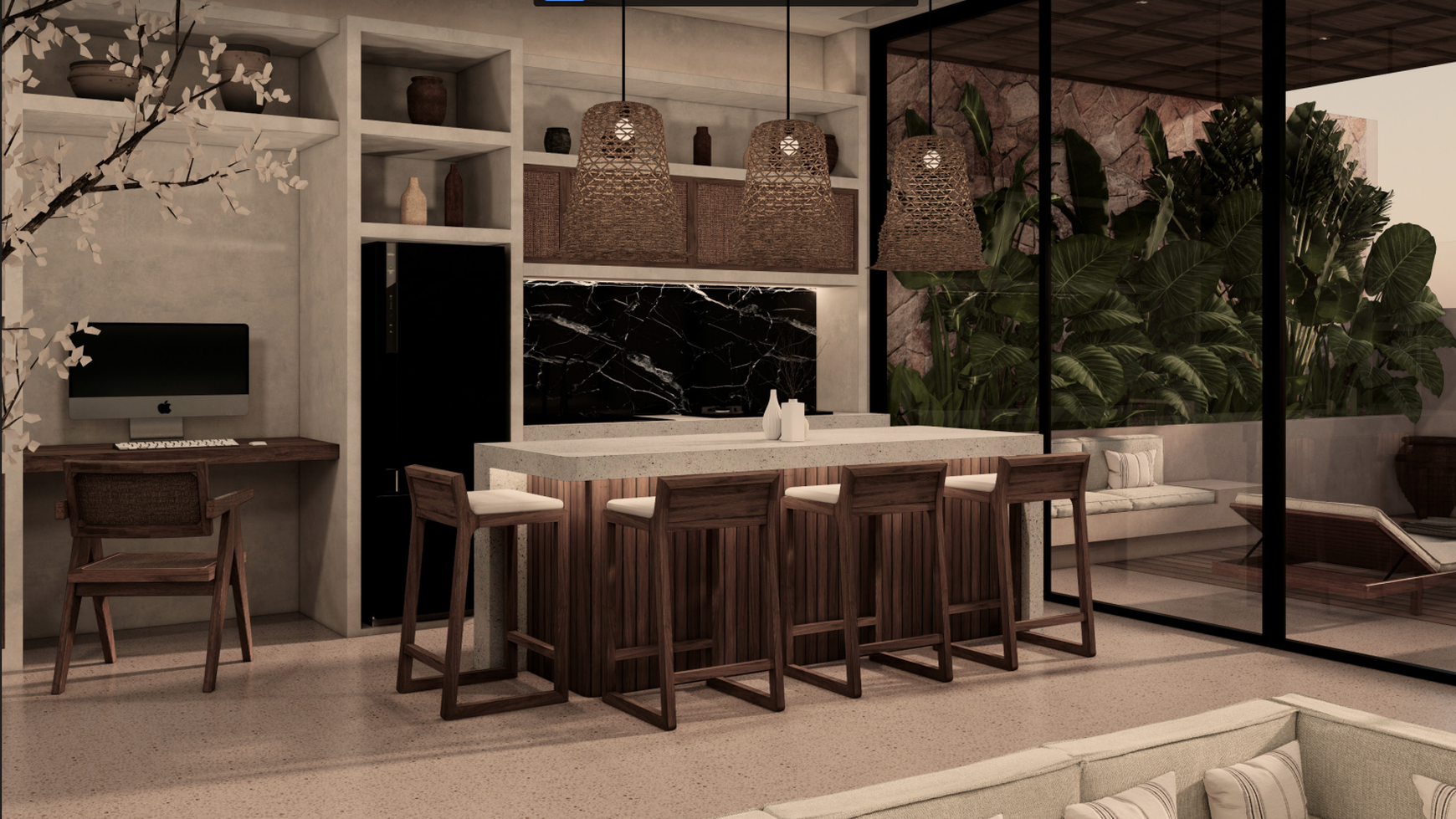 1-Bedroom  First Floor & 2nd Floor Apartment with Plunge Pool Berawa Canggu Bali