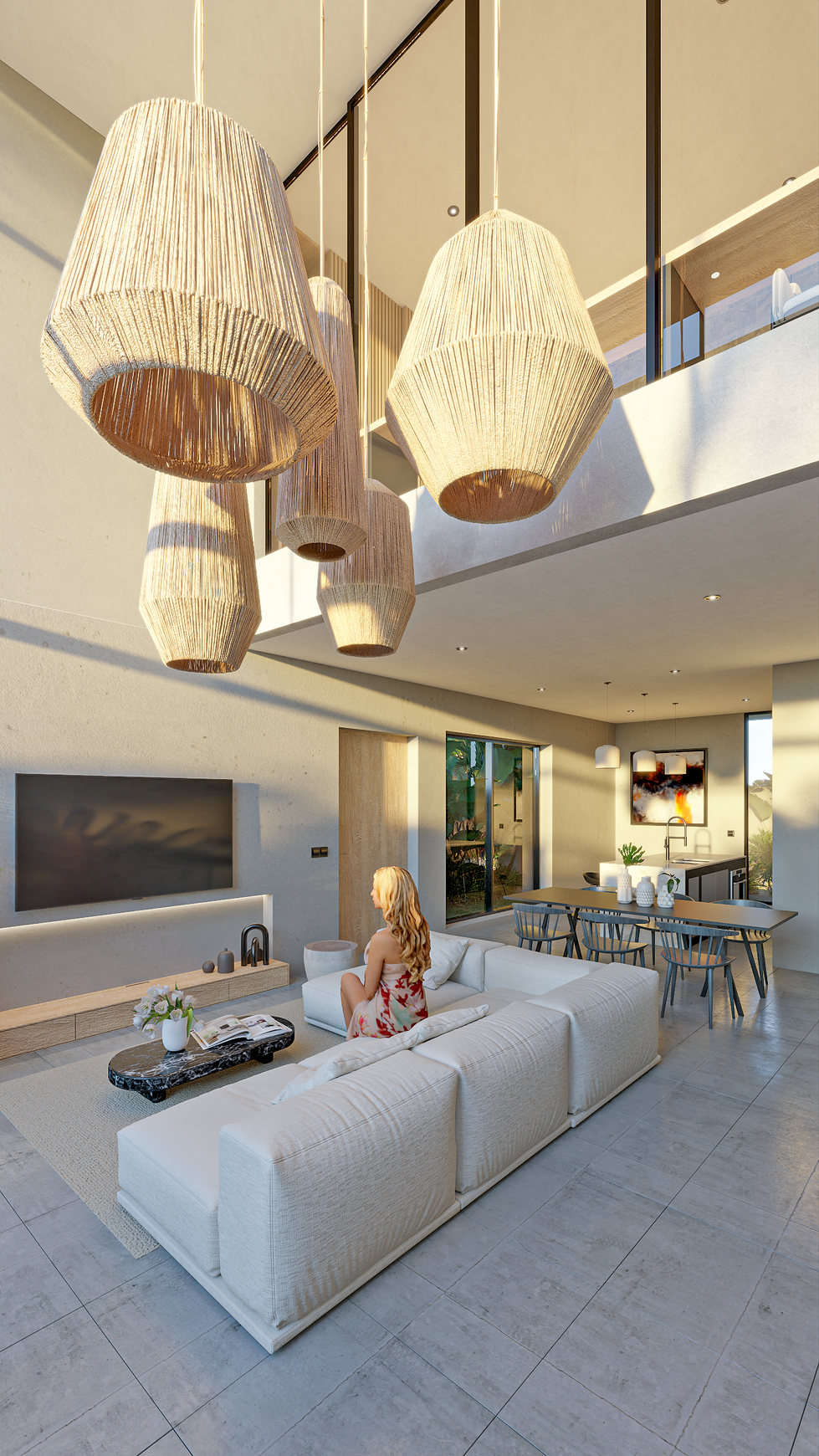 Brand New Freehold Contemporary Modern Townhouse (2 BR + 1 BR) with high ROI Bali